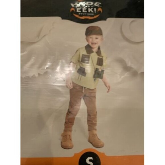 2 Piece Hyde & Eek Boys Park Ranger Halloween Cosplay Costume Size Small - Picture 5 of 9